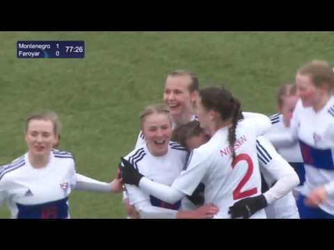 A-Landsliði HM Montenegro - Føroyar 1 - 2 (0 - 0) 8. apríl 2017