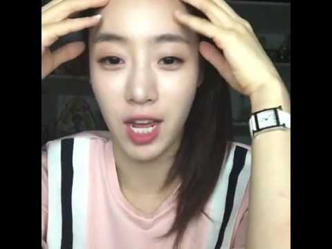 160602 Eunjung Facebook Live [Good night (late time)]