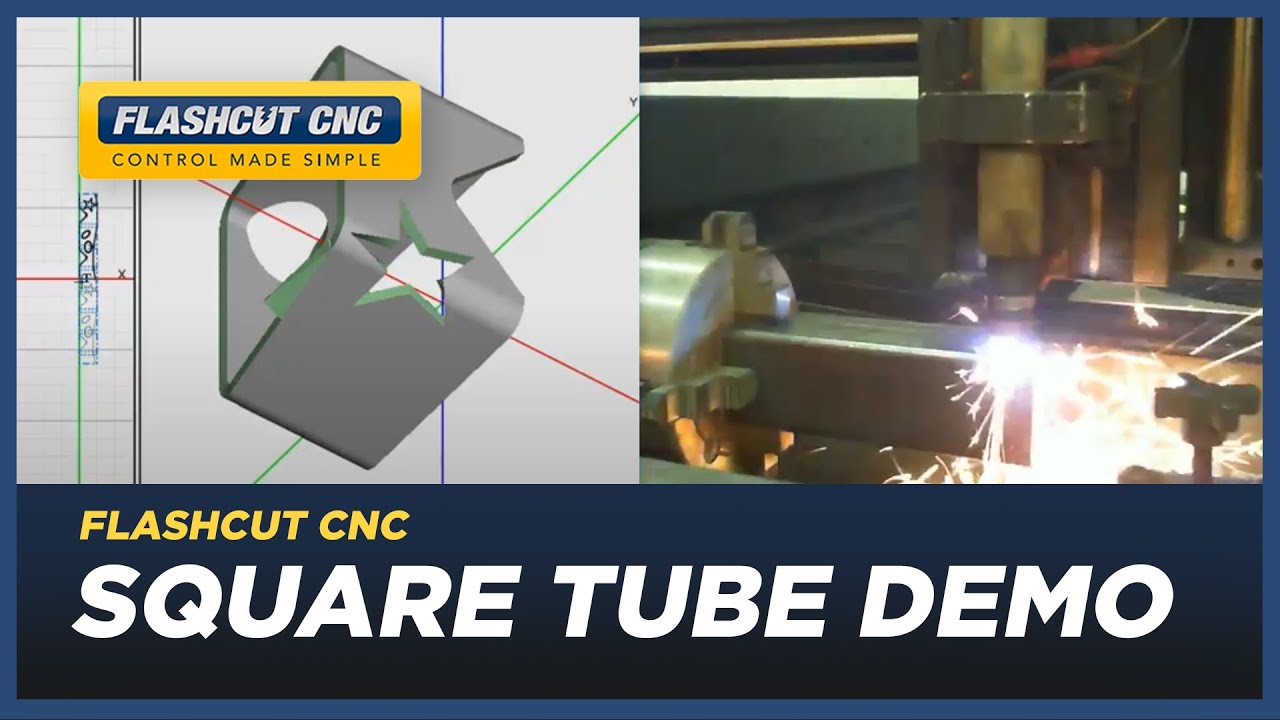 Design, Nest, and Cut Square Tube - FlashCut CAD/CAM/CNC Software