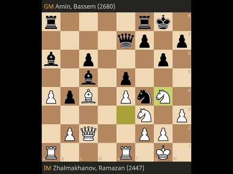 Ramazan Zhalmakhanov vs Bassem Amin-Grand Swiss 2023, Round 2