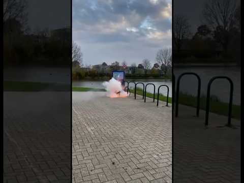 Cobra 6 *oude* blaast hele fiets op (ingezonden video)