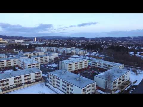Heimdal Trondheim 2017 March. Dji phantom 3 standart
