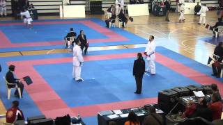 preview picture of video 'Cpto. C.Valenciana de Karate Senior, Kumite +84 José Muñoz 4ºs de final 12-02-2011 Gandia'