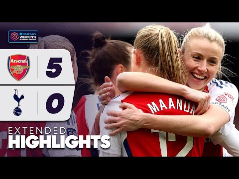 Extended Highlights: Arsenal v Tottenham Hotspur | Barclays WSL 24/25