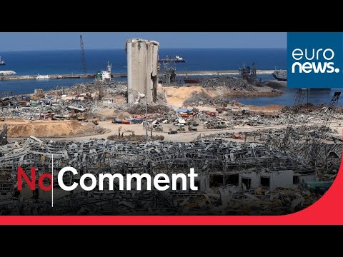Drone footage shows devastation wrought by Beirut blast