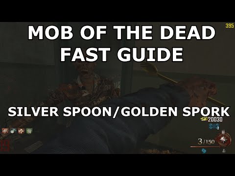 Mob of the Dead FAST GUIDE: How to Obtain the Silver Spoon and Golden Spork (READ DESCRIPTION)