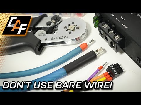 Wire Ferrules - BEST Amp Connection - WHEN TO CRIMP!?