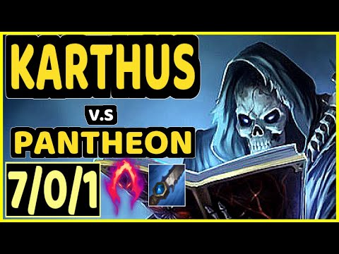 KREOX (KARTHUS) vs PANTHEON - 7/0/1 KDA JUNGLE GAMEPLAY - EUW Ranked GRANDMASTER