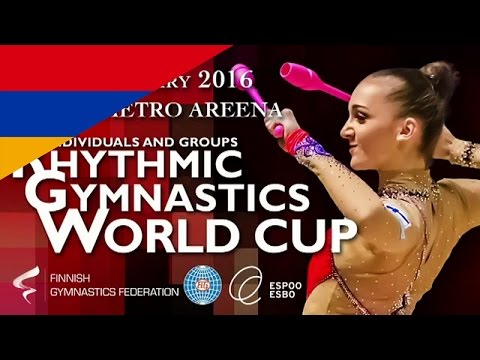 Lilit HARUTYUNYAN Clubs Qualify Rhythmic Gymnastics World Cup 2016 Espoo