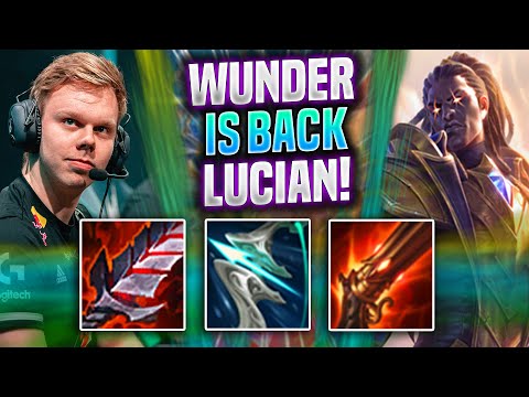 WUNDER BRINGS BACK LUCIAN! - FNC Wunder Plays Lucian Top vs Vayne! | Season 2022
