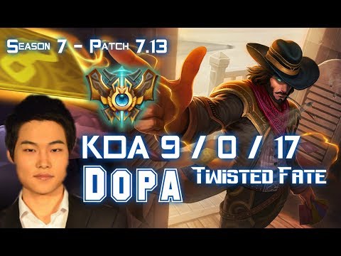Dopa TWISTED FATE vs EKKO Mid - Patch 7.13 KR Ranked