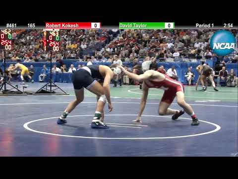 165 -  David Taylor (Penn State) vs Robert Kokesh (Nebraska) - 2012 NCAA Wrestling Quaterfinals