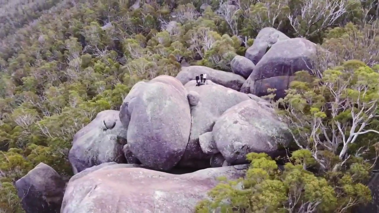 Witness aerial views of Legoland Boulder Cavern.