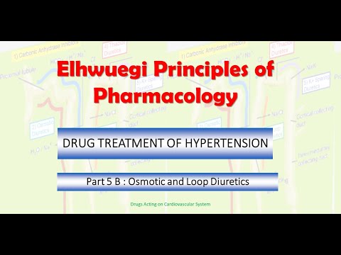 Elhwuegi Principle of Pharmacology. Antihypertensives, Part 5 B: Osmotic and Loop Diuretics.
