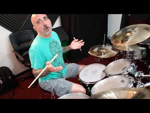 DRUMBITS FREE DRUM LESSON # 41- Broken 1/16ths on the hihat