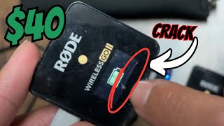 I Bought a Used Rode Wireless Go 2 For $40- (Cracked Screen)