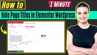 How to hide page titles in elementor wordpress 2024