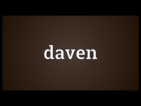 Daven Meaning