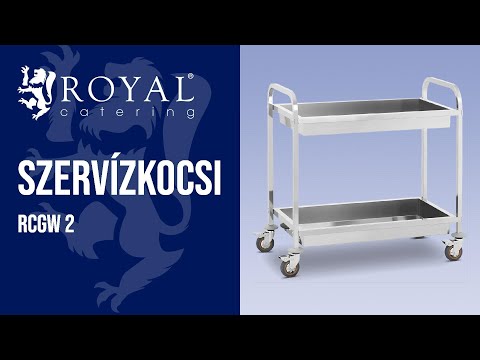 Videó - B-termék Szervízkocsi - 2 tálca - 320 kg-ig