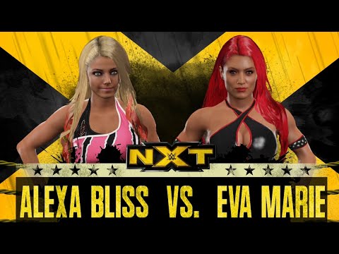 Alexa Bliss VS Eva Marie | WWE 2K17
