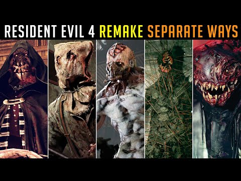 Resident Evil 4 Separate Ways - All Boss Fights + Mini Bosses