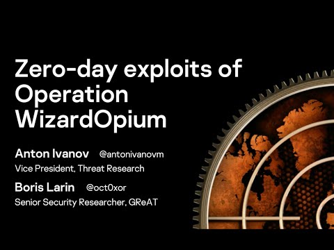 Zero-day exploits of Operation WizardOpium