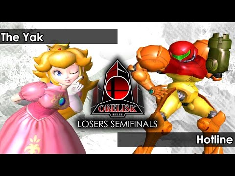 Melee: The yak (Peach) V GRID | Hotline (Samus) - Obelisk 35 Tournament SSBM