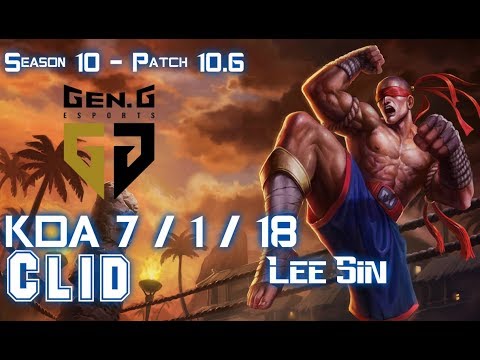 Gen Clid LEE SIN vs ZAC Jungle - Patch 10.6 KR Ranked