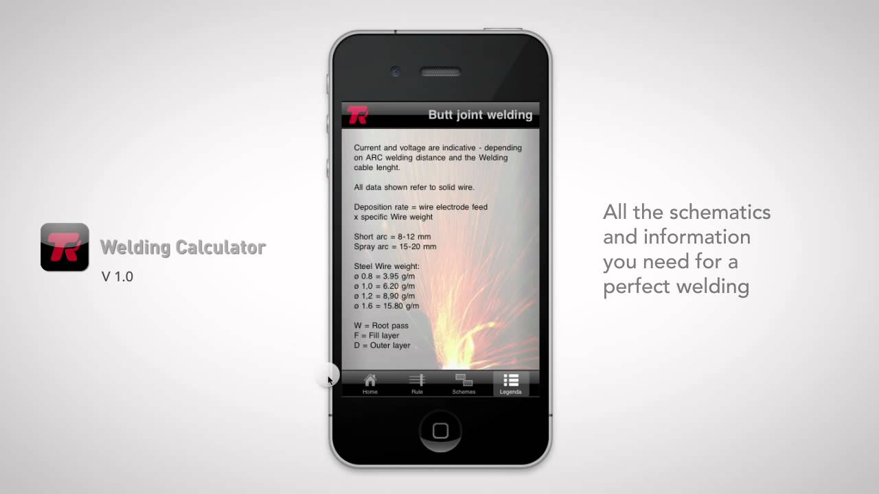 Welding Calculator - Application Overview