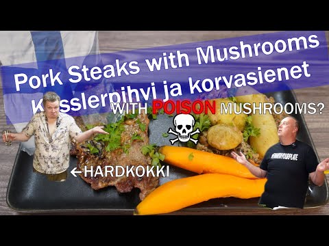 Pork Steak and False Morel Mushrooms with Hardkokki | Kasslerpihvi ja korvasienet