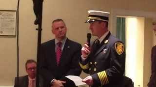 preview picture of video 'Chief David Kelly Sworn in as Westfield, New Jersey Fire Chief'