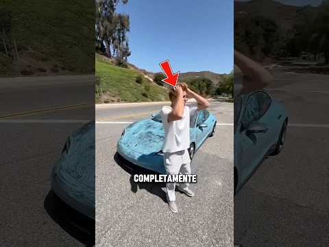 DESTROZO su Porsche😱 #automobile #coches