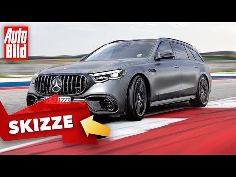 Mercedes-AMG E63 T-Modell (2024) | Power-Kombi: Kommt so das AMG E 63 T-Modell? | Skizze