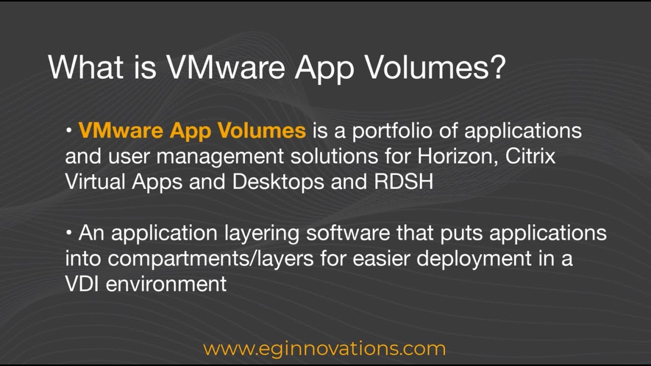 Monitoring VMware Horizon App Volumes with eG Enterprise
