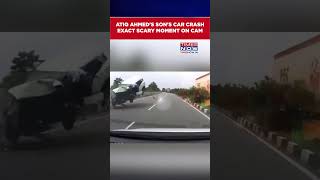 Download lagu Atiq Ahmed's Son Aban Ahmad's Car Crash Exact Scary Moment On Cam | Watch #shorts mp3