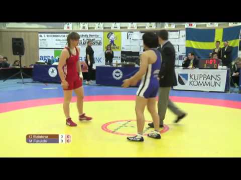 Klippan Lady Open 2013 Brottning Final Kadett 65kg