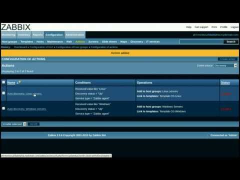 Zabbix Discovery Configuration