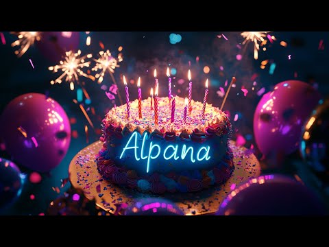 Happy Birthday Alpana Song, Video Dj Remix Song, Personalized Song