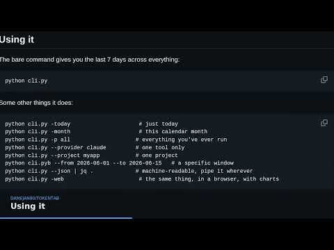 tokentab: A CLI for Analyzing AI Tool Usage and Costs | damejan80/tokentab