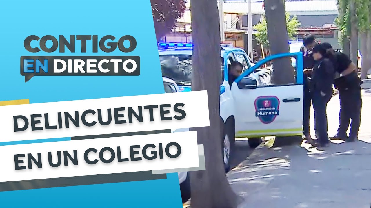 DELINCUENTES entraron a colegio en La Pintana en medio de persecución - Contigo en Directo