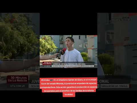 En el municipio Sucre del estado Miranda, la juventud se empodera de espacios socioproductivos.