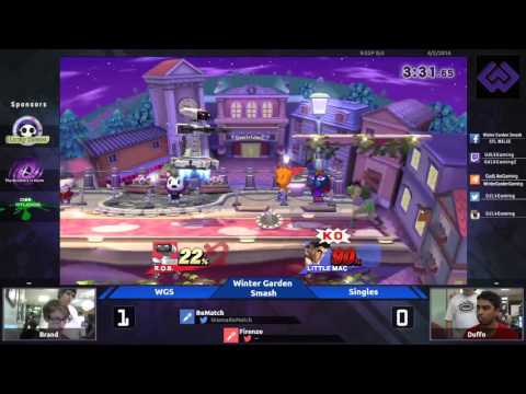 LSB Smash 4 Weekly #50 - Winners Finals - Brand (R.O.B) vs Duffo (Little Mac, Wii Fit Trainer)