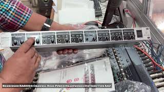 Video thumbnail for Behringer HA8000 8-Channel High-Power Headphones Distribution Amp by Yohan Mahanti