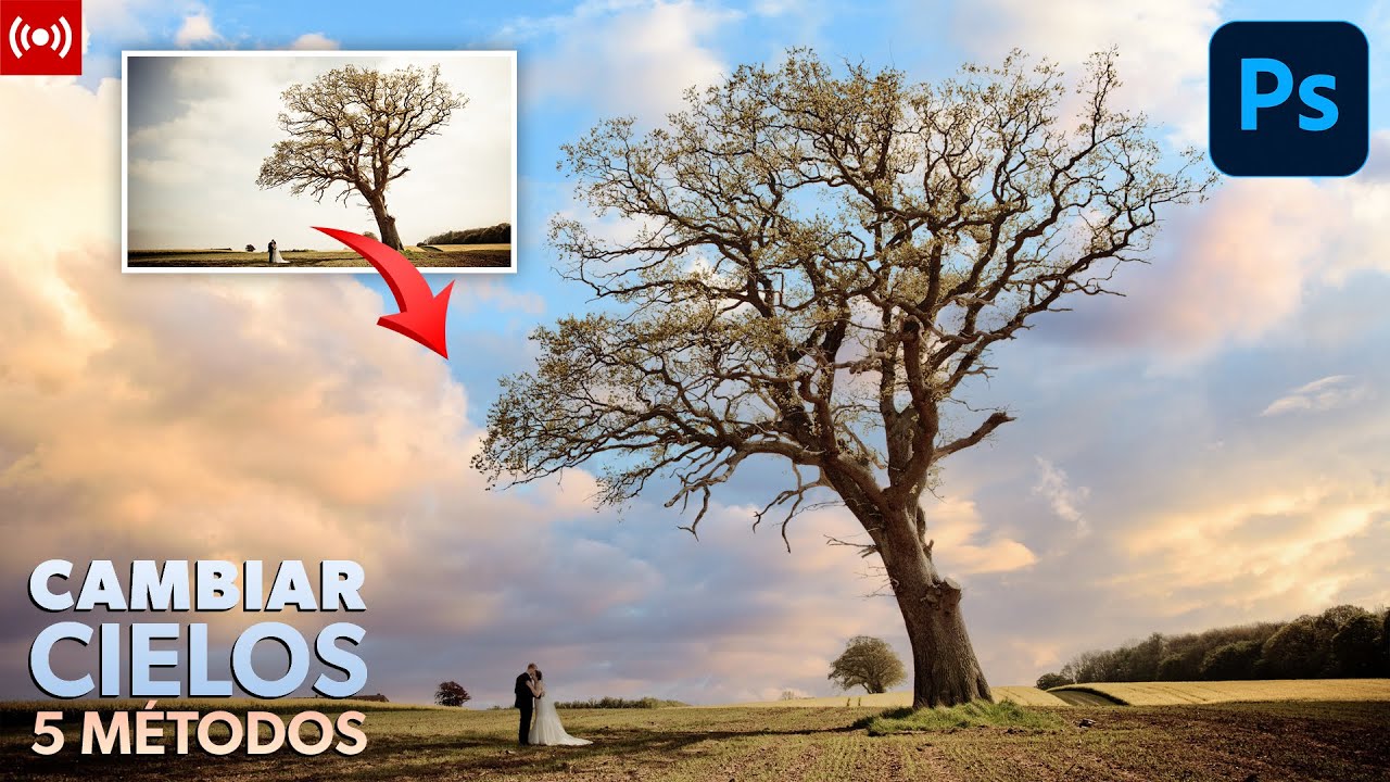 💡 CAMBIA CIELOS en Photoshop como un EXPERTO (4 MÉTODOS)