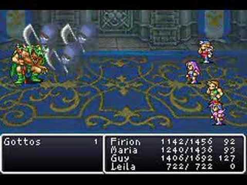 Final Fantasy II DOS Boss Battle #8 - Gottos