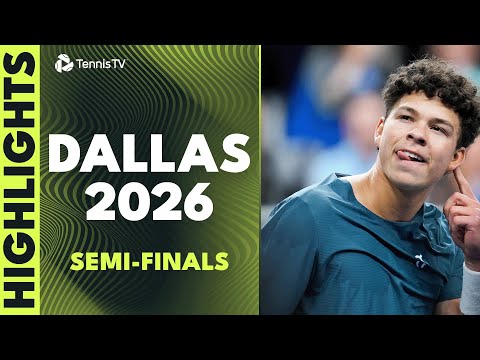 Shelton Battles Shapovalov, Fritz Faces Cilic | Dallas 2026 Semi-Finals Highlights