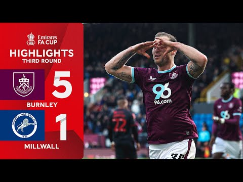 Burnley breeze through to 4th Round 💨 | Burnley  (5-1) Millwall | Emirates FA Cup 2025-26