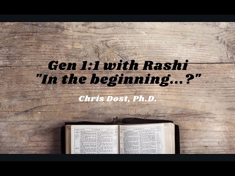 Genesis 1:1 with #Rashi - #genesis1 #creation #7daycreation