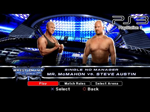 WWE SmackDown VS Raw 2008 PS3 - Mr. McMahon VS Stone Cold Steve Austin [2K][mClassic]
