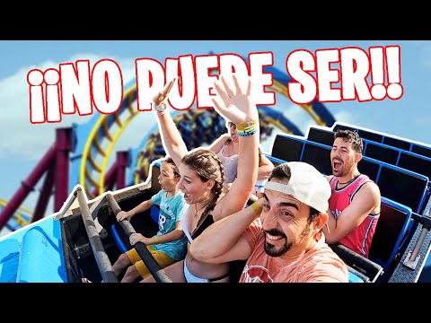 REACCIÓN en FAMILIA a MONTAÑAS RUSAS extremas y atracciones DE AGUA en TERRA MÍTICA